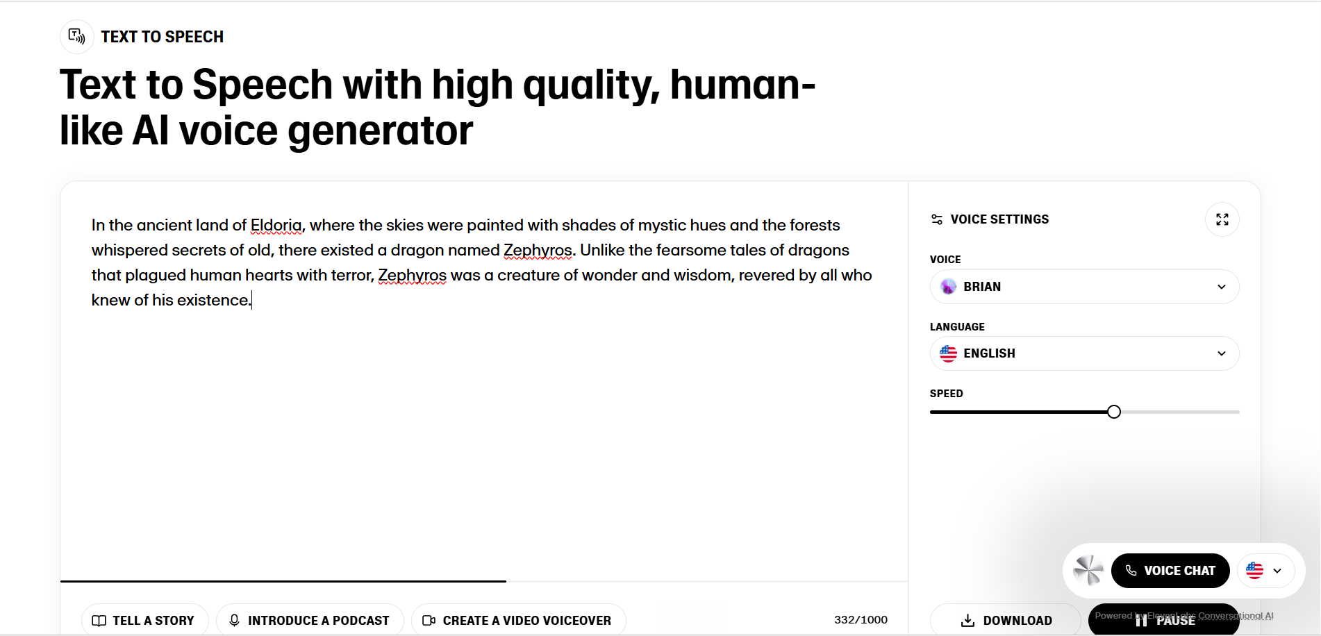 Eleven Labs Text-to-Speech Model
