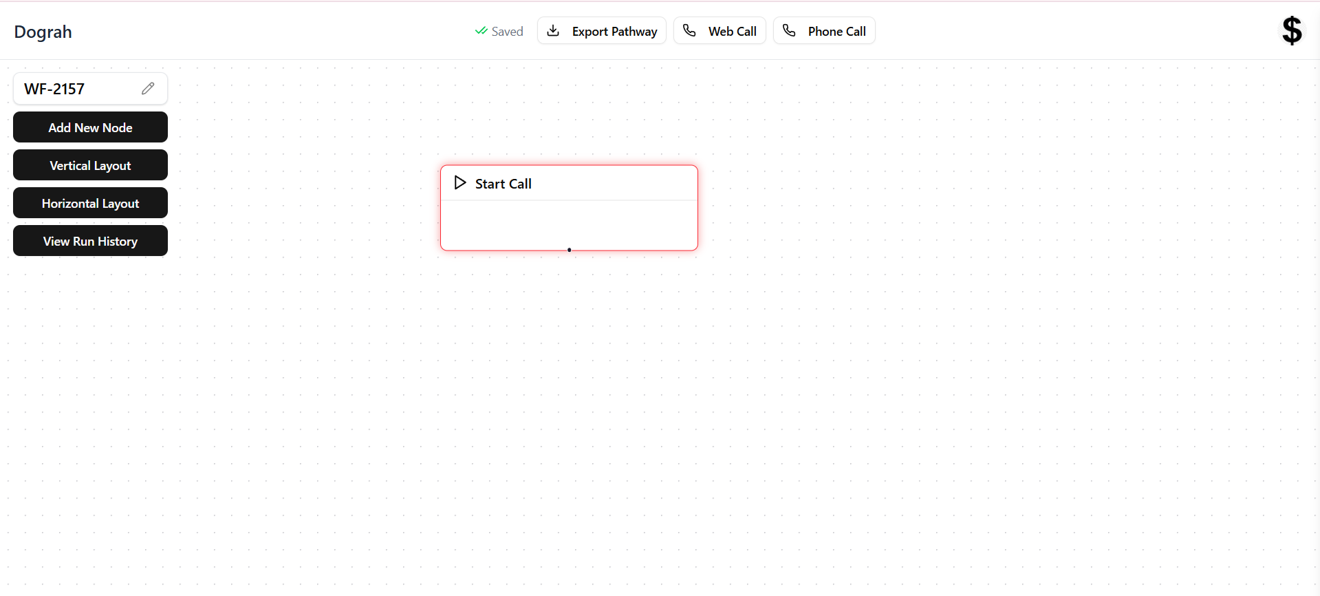 Conversational Workflow Dashboard - Dograh